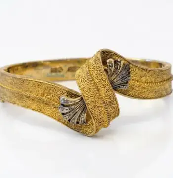 Theodor Fahrner Bracelet | 1955 Gilded Silver with Marcasites